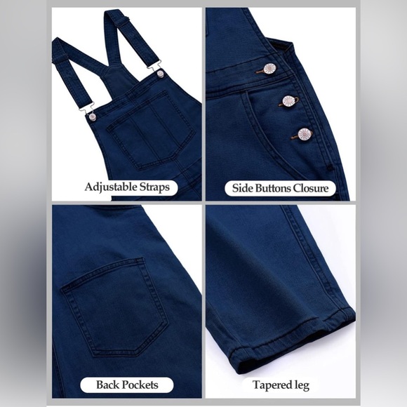 Boyfriend Overalls - Nightfall Blue (NEW) - Picture 3 of 6